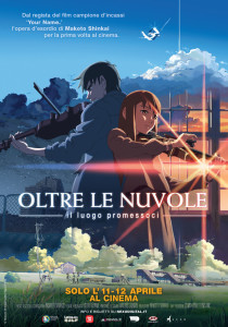 Oltre le nuvole makoto shinkai locandina